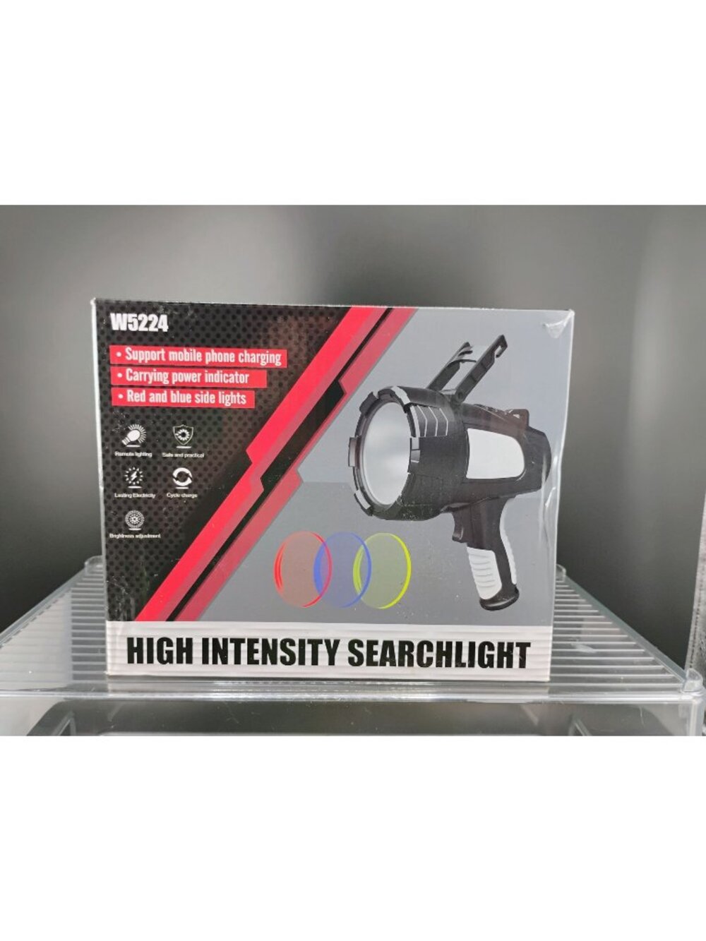 High Intensity Rechargeable Searchlight W5224 Mobile Charging LED
